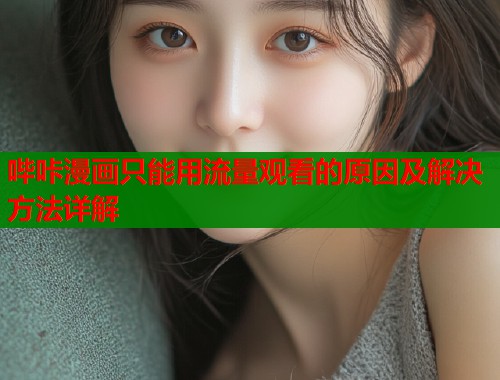 哔咔漫画只能用流量观看的原因及解决方法详解  第1张